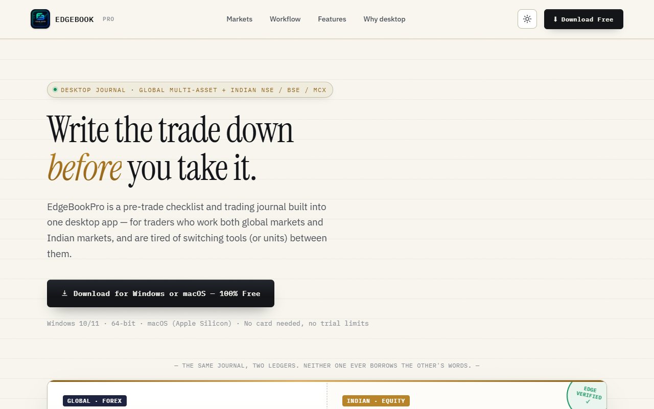 EdgeBookPro's official desktop-journal website.