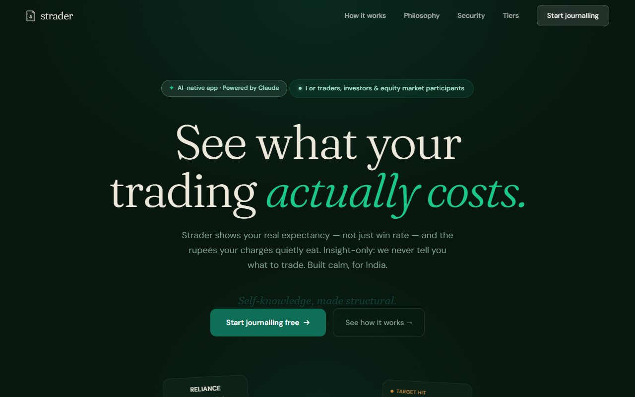 Strader's official public AI-journal website.